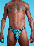 BEAUBOY Leopard Thong Blue