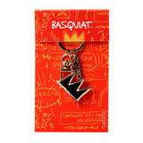 Jean-Michel Basquiat Black and Gold Crown Keyring