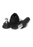 Boneyard Silicone Tool Kit Dildo with Balls 8in with Attachments (3 per set) - Black
