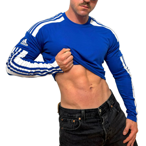 Adidas Sport Blue Long Sleeve Crop Top BY SNEAKERMASK