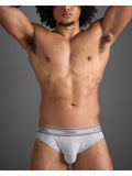 TEAMM8 New Classic Cotton Brief - Grey Marle