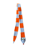 Walter Van Beirendonck Snake Scarf Orange / Blue