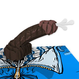 Dick Package Prank Pop Up Card Brown