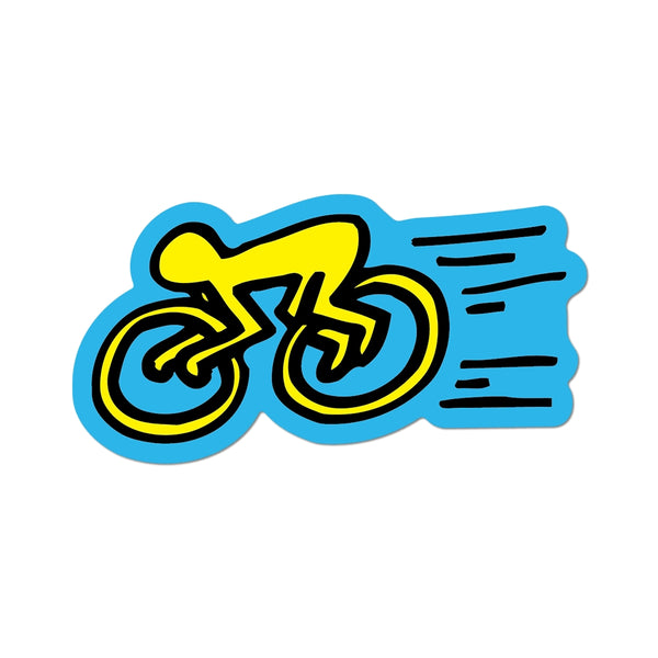 Keith Haring Cyclist - Die-Cut Sticker
