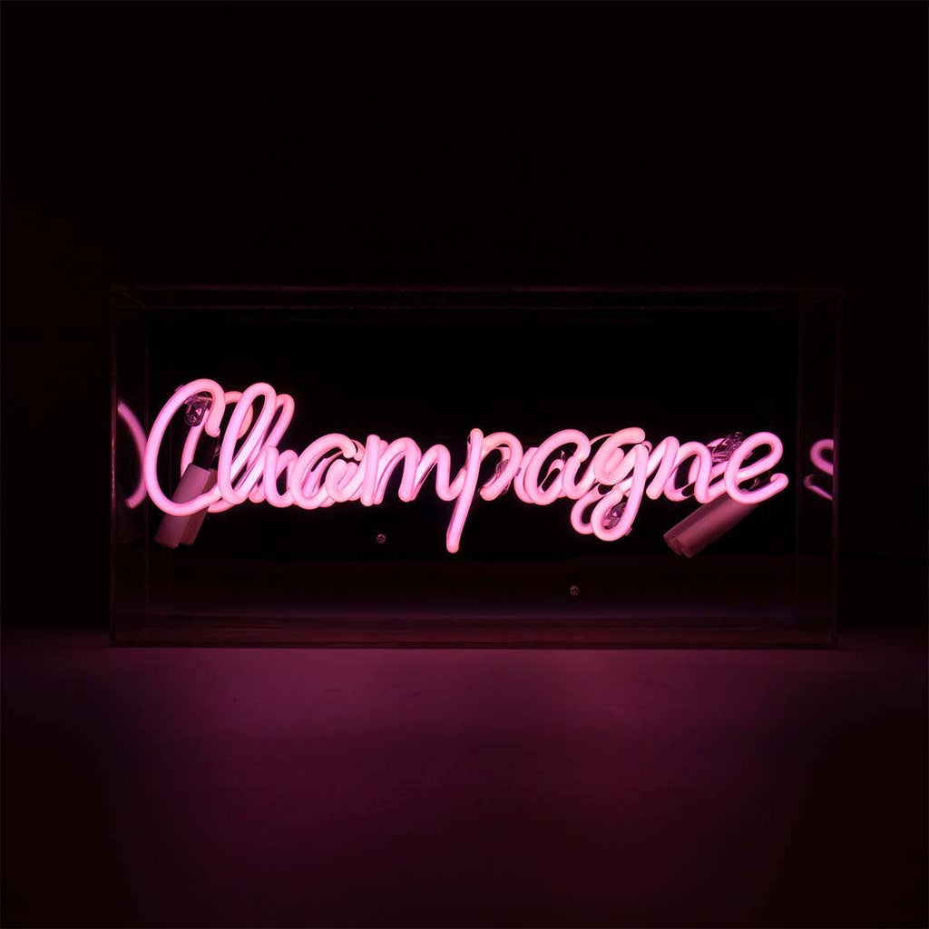 champagne Glass Neon Sign