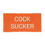 Cock Sucker Beach Towel by CULTUREEDIT