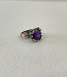 Lot 15: Purple stone pinky ring