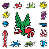 Flight by Keith Haring - Sheet of 14 Kiss-Cut Stickers