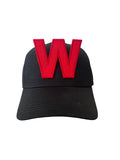 W Cap Black / Red by Walter van beirendonck