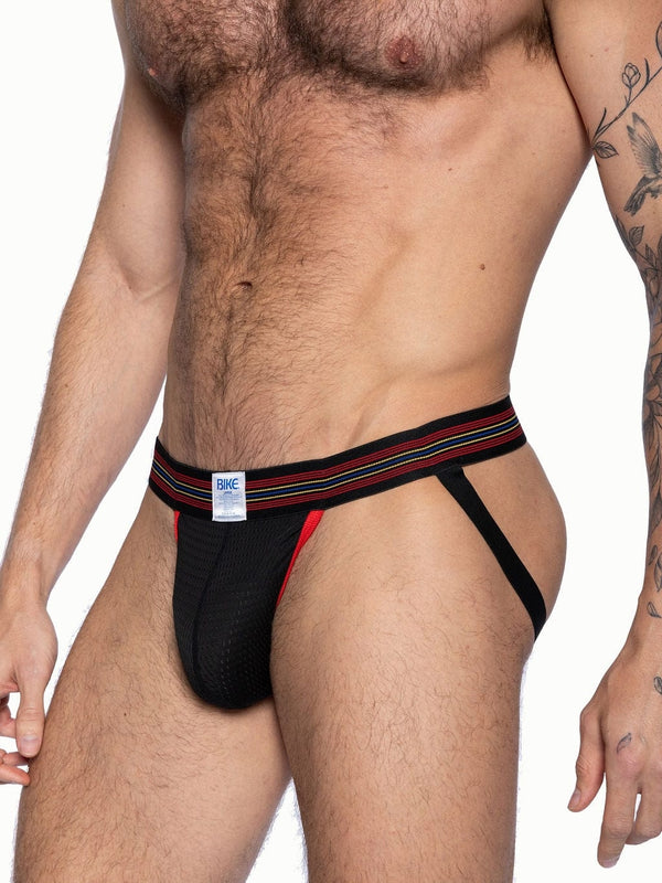 BIKE ATHLETIC Mesh Jockstrap - Black