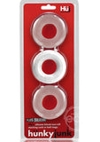 Hunkyjunk HUJ3 Silicone C-Rings (3 Pack) - White Ice