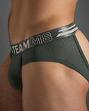 TEAMM8 Racer Mesh Jockstrap - Hunter Green