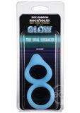 Rock Solid Dual Enhancer Glow in the Dark Silicone Ring - Blue