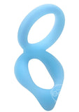 Rock Solid Dual Enhancer Glow in the Dark Silicone Ring - Blue