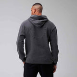 Talentless Circle Logo Embroidered Hoodie Steel Grey