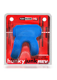 Hunkyjunk Revhammer Reverb Shaft Vibrating Cock Ring - Teal Ice