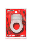 Hunkyjunk Revring Reverb Vibrating Cock Ring - Clear Ice