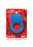 Hunkyjunk Revring Reverb Vibrating Cock Ring - Teal Ice