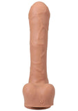 Fort Troff's Uncut Thruster Rechargeable Silicone Mini Machine Dildo - Caramel