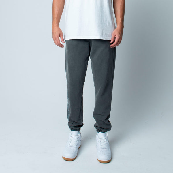 Talentless Heavyweight Embroidered Sweatpants in Steel Grey