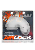 Oxballs Airlock Air-Lite Vented Silicone Chastity - Clear Ice