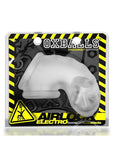 Oxballs Airlock Electro Air-Lite Vented Silicone Chastity - Clear Ice
