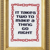 It Takes Two - Cross Stitch