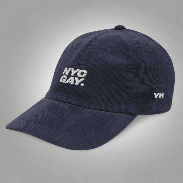 Nyc Gay Vintage Corduroy Hat in Navy