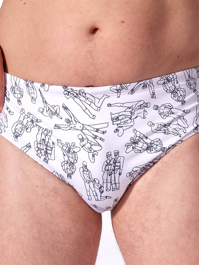 Cruise Swim Brief Dark Room Print