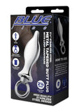 Blue Line Metal Tapered Butt Plug with Loop Hardware 2.5in - Stainless Steel