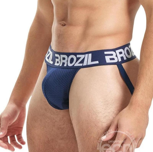 Brozil Ultra Bulge Enhancing Jockstrap Navy