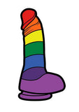 Dildo Rainbow Enamel Pin