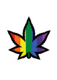 Marijuana Leaf Rainbow Enamel Pin