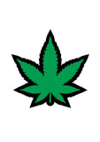 Marijuana Leaf Green Enamel Pin