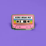 Homo Mega Mix Cassette Pin by Gaypin'