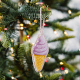 Ice Cream Cone Needlepoint Ornament