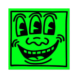 3-Eyed Face By Keith Haring - Die-Cut Sticker