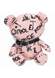 S-Line Bear Bag Pleather Writing - Pink