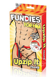 Fundies Unzip It Thong With Black Zorro Mask - O/S - Black (Copy)