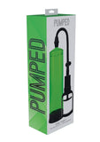 Pumped Basic Pump 2 Water Resistant Silicone Penis Pump - Green