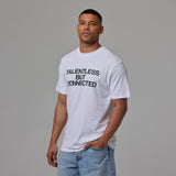 Talentless Mens Connected Tee White