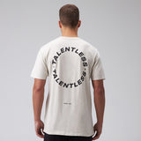 Talentless Mens Tee Circle Logo - Bone