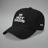 I Love Hot Dads Dad Hat by YES HOMO in Black