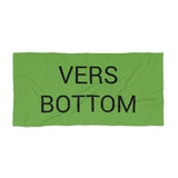 VERS BOTTOM Beach Towel by CULTUREEDIT