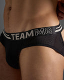 TEAMM8 Racer Mesh Jockstrap - Jet Black