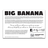 Andy Warhol Big Banana Sliceform Paper Sculpture