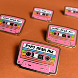 Homo Mega Mix Cassette Pin by Gaypin'