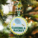 Causing A Racket Needlepoint Ornament