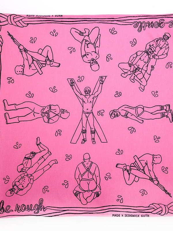 Cruise Be Gentle Be Rough Bandana Pink