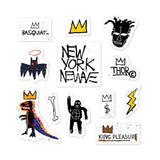 Basquiat's Icons - Sheet of 12 Kiss-Cut Stickers